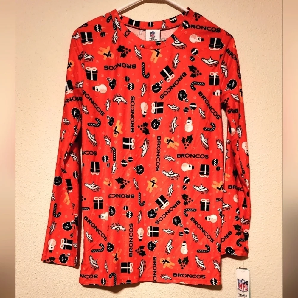 NFL Denver Broncos Football Pajamas Christmas Youth Sz XL 16-18 NWT